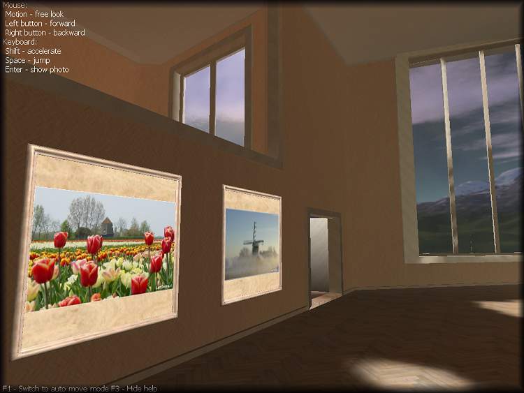 Photo 4 Virtual gallery 3D Pictures of Photos Nederlands Flowers Tulips & Windmills by RD-Soft(c)